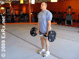 Standing barbell curl standing barbell curl