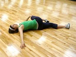 lying glute stretch