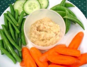 Vegetables and Hummus