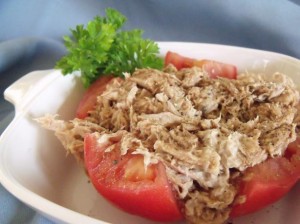 Balsamic Tuna Salad with Tomato