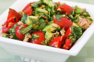 Tomato Avocado Balsamic Tuna