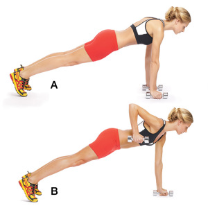 Dumbbell Renegade Rows