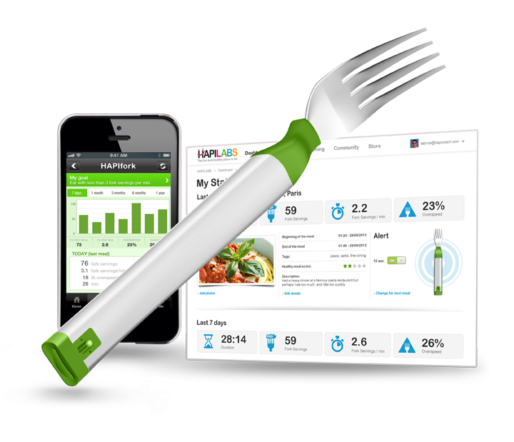 hapifork, hapilabs hapifork, hapifork smart fork, hapifork announcement, hapifork ces 2013, hapifork vibrating fork, hapifork product review, hapifork description, what is hapifork