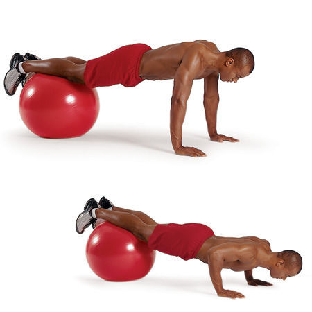 siss ball push up