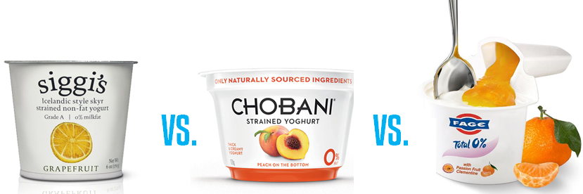Food Faceoffs — Chobani Vs. FAGE Vs. Siggi's; Which Greek Yogurt Is The Sveltest Nutritional Powerhouse? Food Faceoffs — Chobani Vs. FAGE Vs. Siggi's; Which Greek Yogurt Is The Sveltest Nutritional Powerhouse?, siggis yogurt, chobani, fage, chobani vs fage, siggis chobani fage