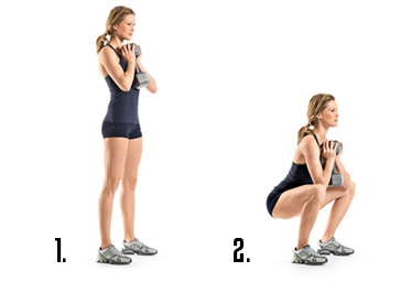 Butt Exercise 8: Goblet Squats Goblet Squats, butt exercises, glute exercises, best butt exercises, best glute exercises, best exercises for butt, best exercises for glutes, top butt exercises, booty exercises